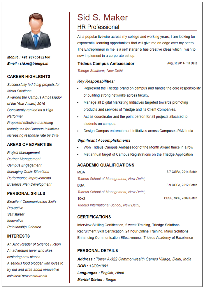 Simple Resume