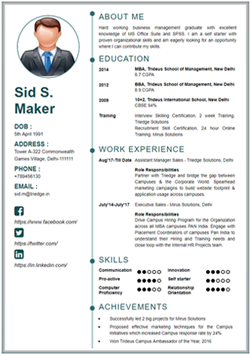 Resume Template Thumbnail