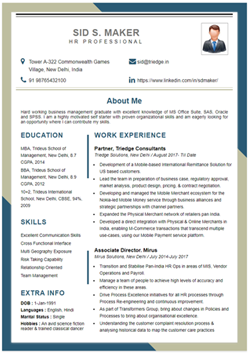 Resume Template Thumbnail