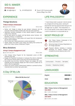 Resume Template Thumbnail